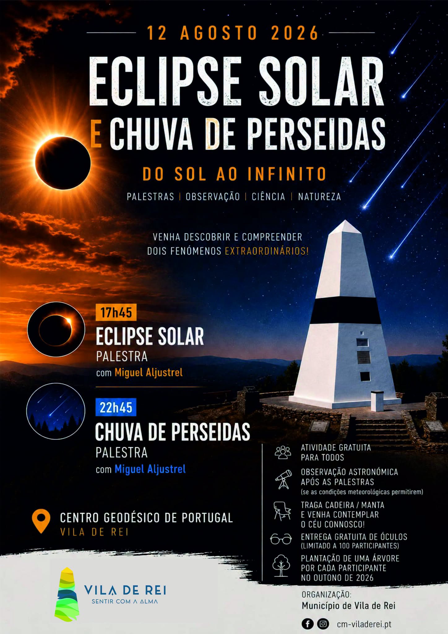 Eclipse Solar e Chuva de Perseidas - do Sol ao Infinito — event image